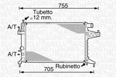 MAGNETI MARELLI 350213825000 -  Радиатор, охлаждение двигателя
